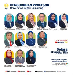 Poster Pengukuhan 13 Guru Besar UNNES